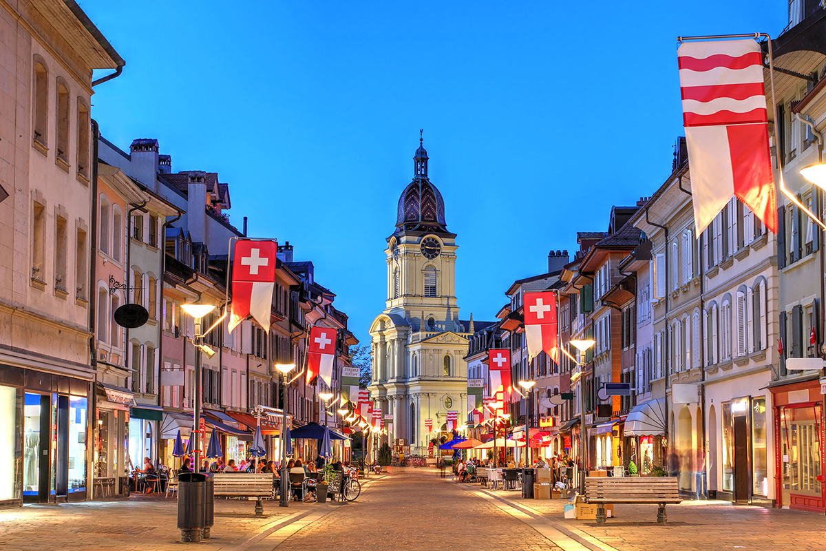 Le set de table publicitaire Autocrea à Lausanne