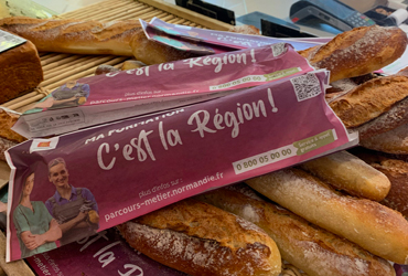 Etui à baguette publicitaire Formations Région Normandie