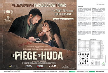 Le set de table publicitaire Le piège de Huda
