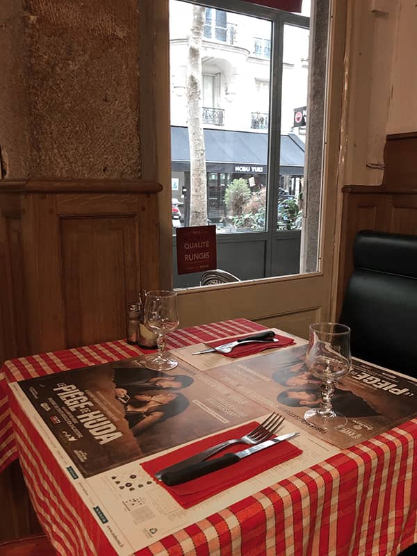 Le set de table publicitaire Le piège de Huda