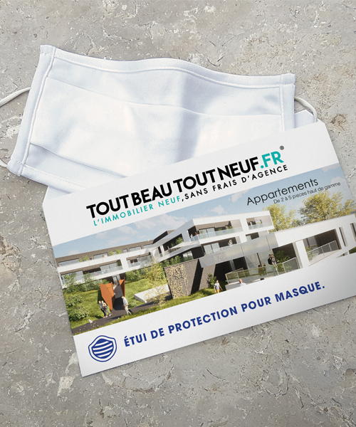 Brasserie protection masque publicitaire