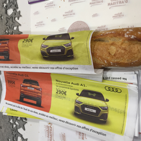 Etui à baguette publicitaire Audi