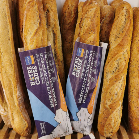 Etui à baguette publicitaire Ligue contre le cancer