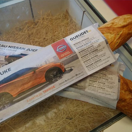 Etui à baguette publicitaire Nissan