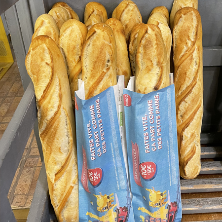 Etui à baguette publicitaire Ouigo