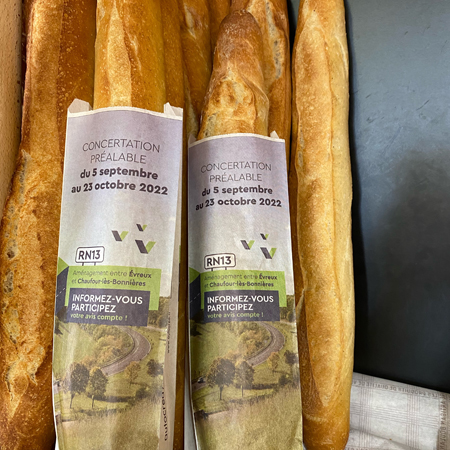 Etui à baguette publicitaire Région Normandie