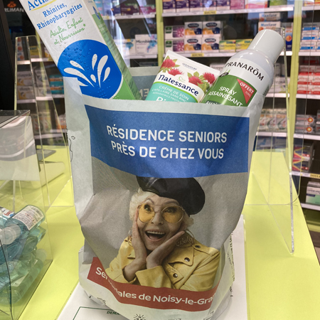 Sachet à pharmacie publicitaire Les Senioriales